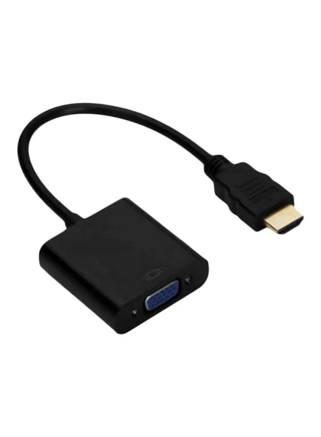 كابل محول بمنفذ HDMI إلى منفذ VGA أسود-1