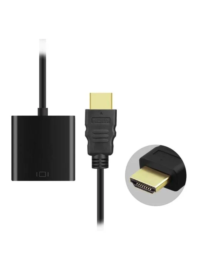 كابل محول بمنفذ HDMI إلى منفذ VGA أسود-2