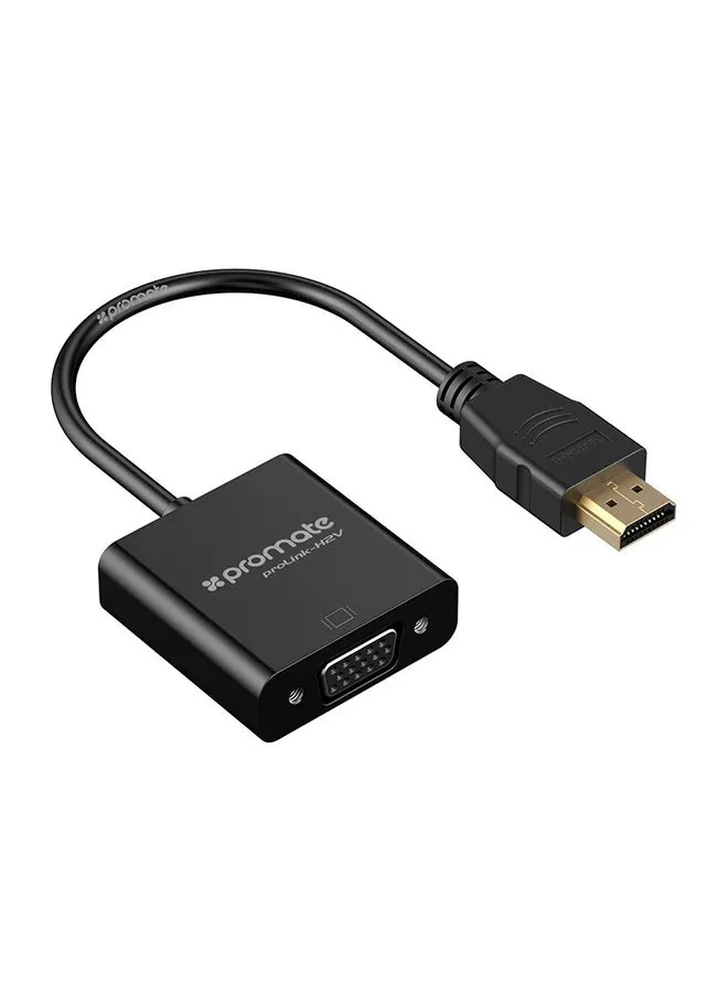 كابل محول من منفذ HDMI إلى VGA بدقة 1080P ذكر إلى أنثى لأجهزة الكمبيوتر ومشغلات DVD وأجهزة التلفزيون عالية الوضوح وأجهزة اللابتوب أسود-1