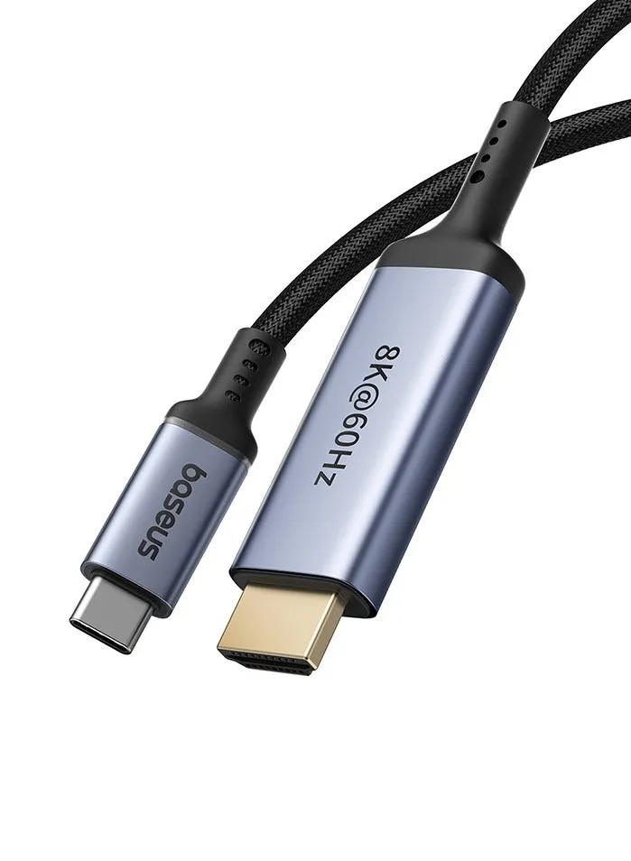 - محول USB-C إلى HDMI عالي الوضوح بطول 1.5 متر - اسود-2