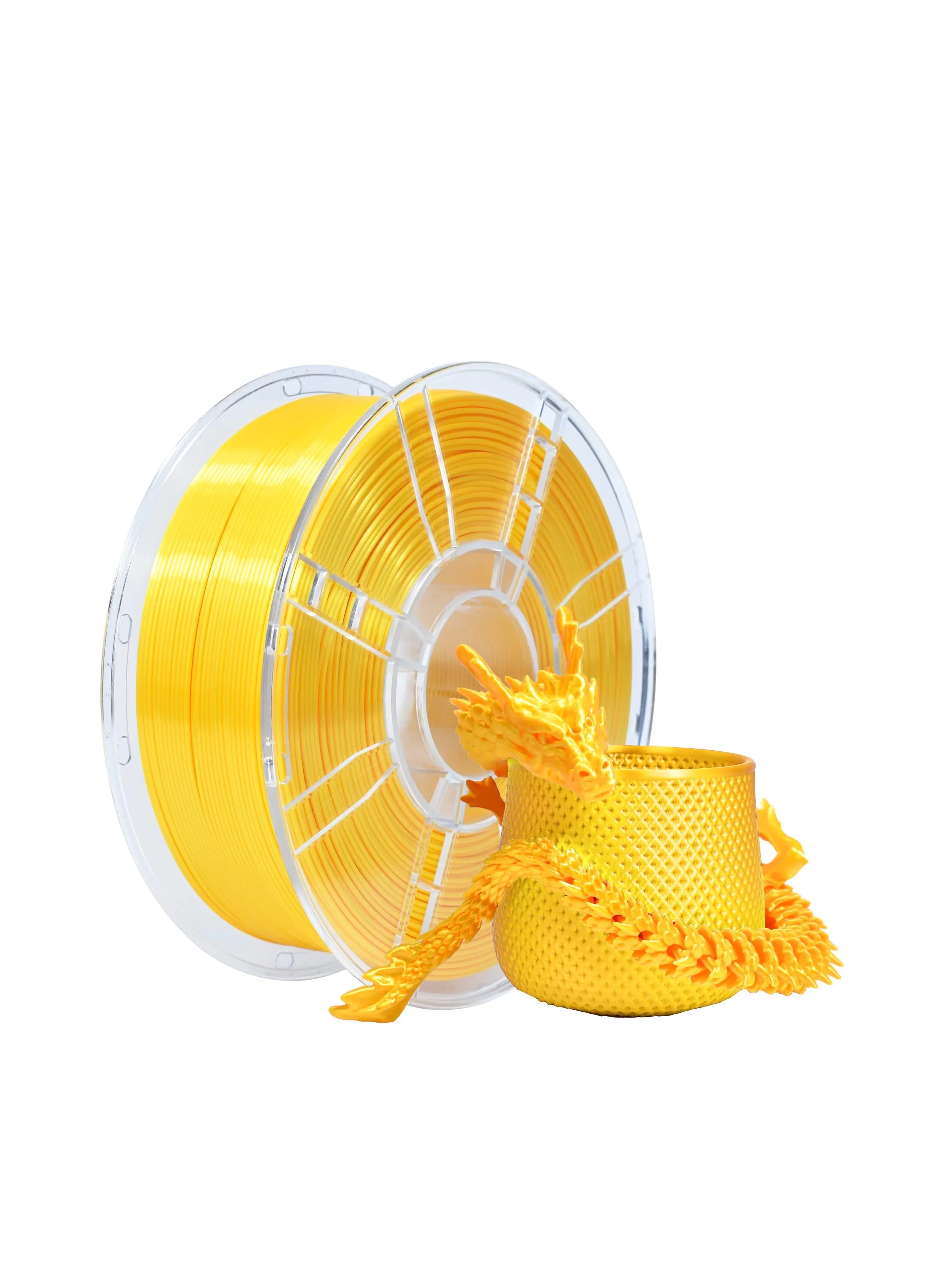 High Quality Silk Gold Yellow PLA 3D Printer Filament 175mm 1KG Spool Compatible with Most FDM Printers Accurate +/-002mm-1