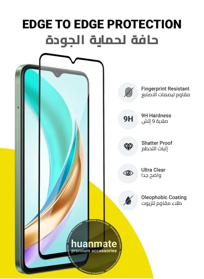 Honor X6b Screen Protector – Premium Edge to Edge Tempered Glass, High Transparency, Delicate Touch, Anti-Explosion, Smooth Arc Edges, Easy Installation-2