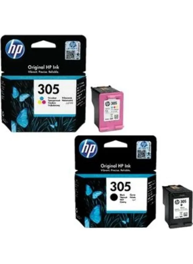 hp 2-Piece Original 305 Black And Tri-Colour Ink Cartridge Set Black/Multicolor Multicolour/black-2