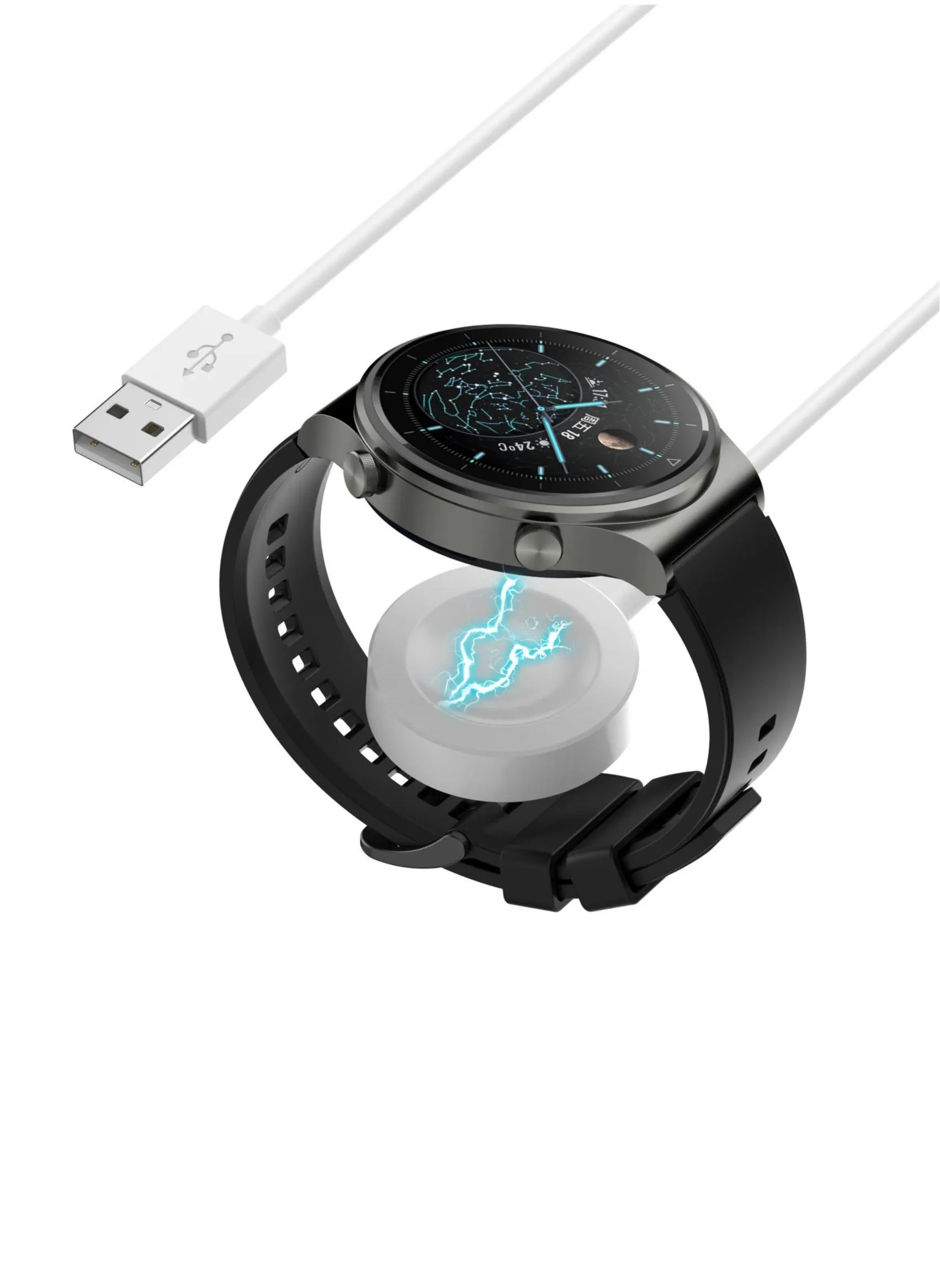 كابل شحن USB لساعة Huawei Watch 4 / 4 Pro، يستخدم لتبديل شاحن USB القديم-2