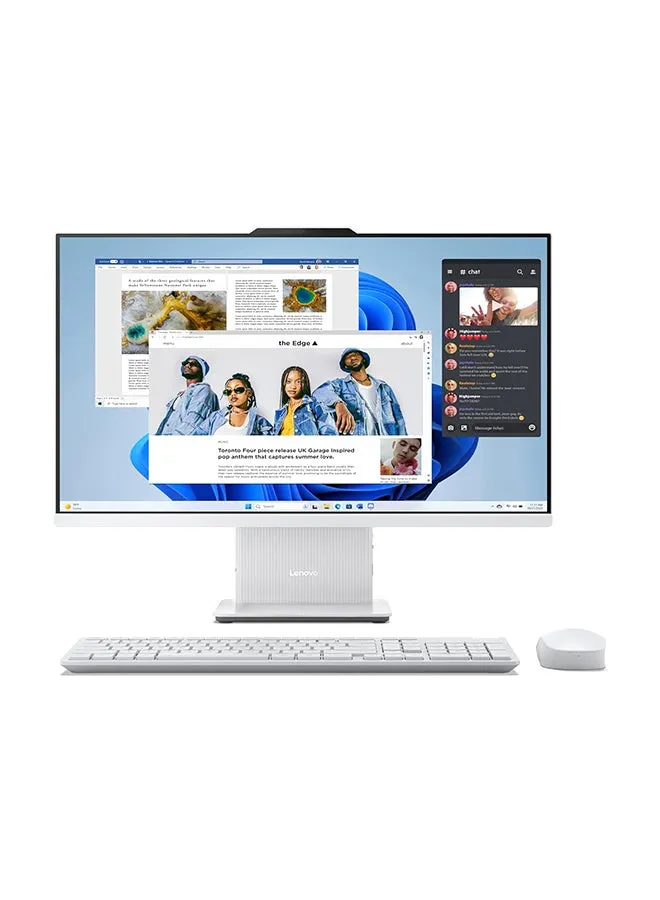 جهاز IdeaCentre AIO 3 بشاشة مقاس 23.8 بوصة ومعالج Core i7-13620H وذاكرة وصول عشوائي 16 جيجابايت ومحرك أقراص SSD سعة 512 جيجابايت وبطاقة رسومات مدمجة ونظام تشغيل Windows 11-1