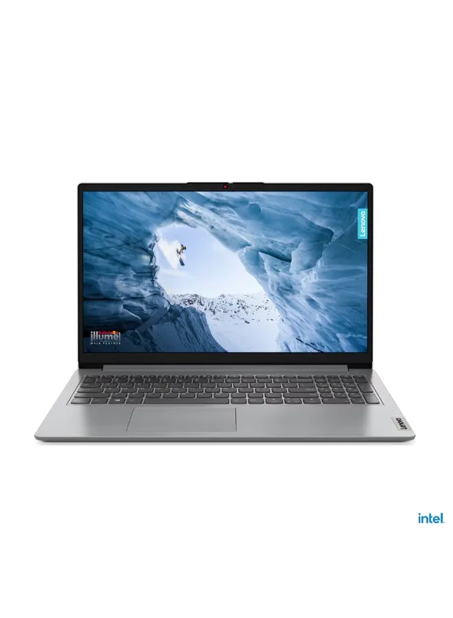 كمبيوتر محمول IdeaPad 1 15IAU7 بشاشة عالية الدقة مقاس 15.6 بوصة ومعالج Core i3-1215U وذاكرة وصول عشوائي 12 جيجابايت ومحرك أقراص SSD سعة 512 جيجابايت وبطاقة رسومات Intel UHD ونظام تشغيل DOS (بدون نظام تشغيل Windows) مع جهاز كمبيوتر محمول Casual Toploader T210-2