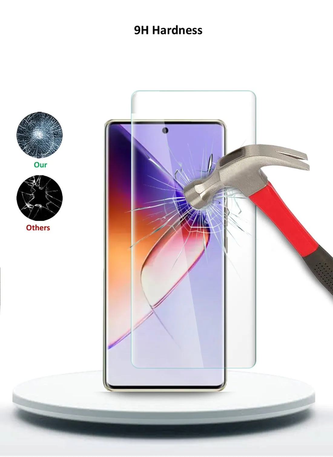 Infinix Note 40 Pro+ / Note 40 Pro Plus 5G 2024 Premium Curved Edges UV Full Glue Full Cover Tempered Glass Screen Protector - Clear-2