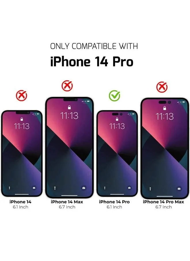 واقي شاشة iPhone 14 Pro مع 9H صلابة زجاجية ذاتية اللصق 6.1 بوصة-2