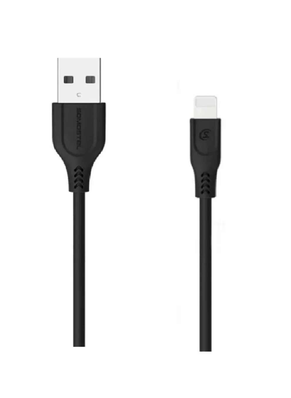 كابل شحن ايفون USB بطول 3 متر يدعم الشحن السربع ومزامنة البيانات لون أسود-1