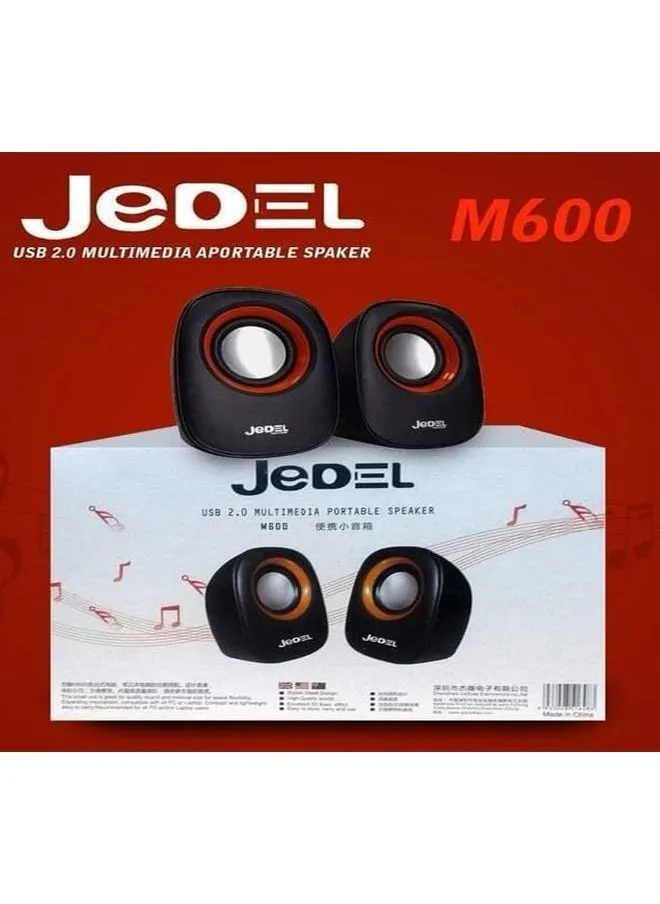 سماعة Jedel M600 متعددة الوسائط محمولة - أسود-1