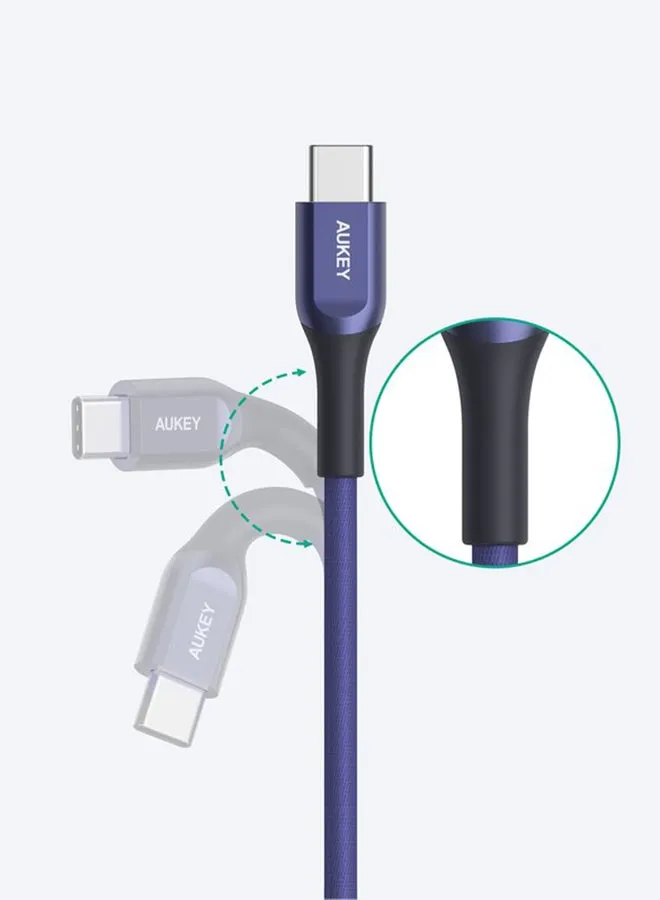 كيفلر كور كابل USB-C إلى C 2M أزرق-2