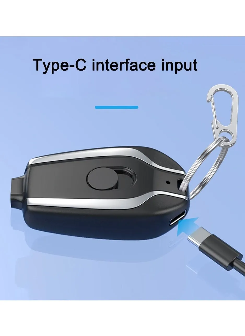 سلسلة مفاتيح ميني باور بانك محمول باور بانك صغير لاجهزة ايفون اندرويد TYPE-C قوة طوارئ-1