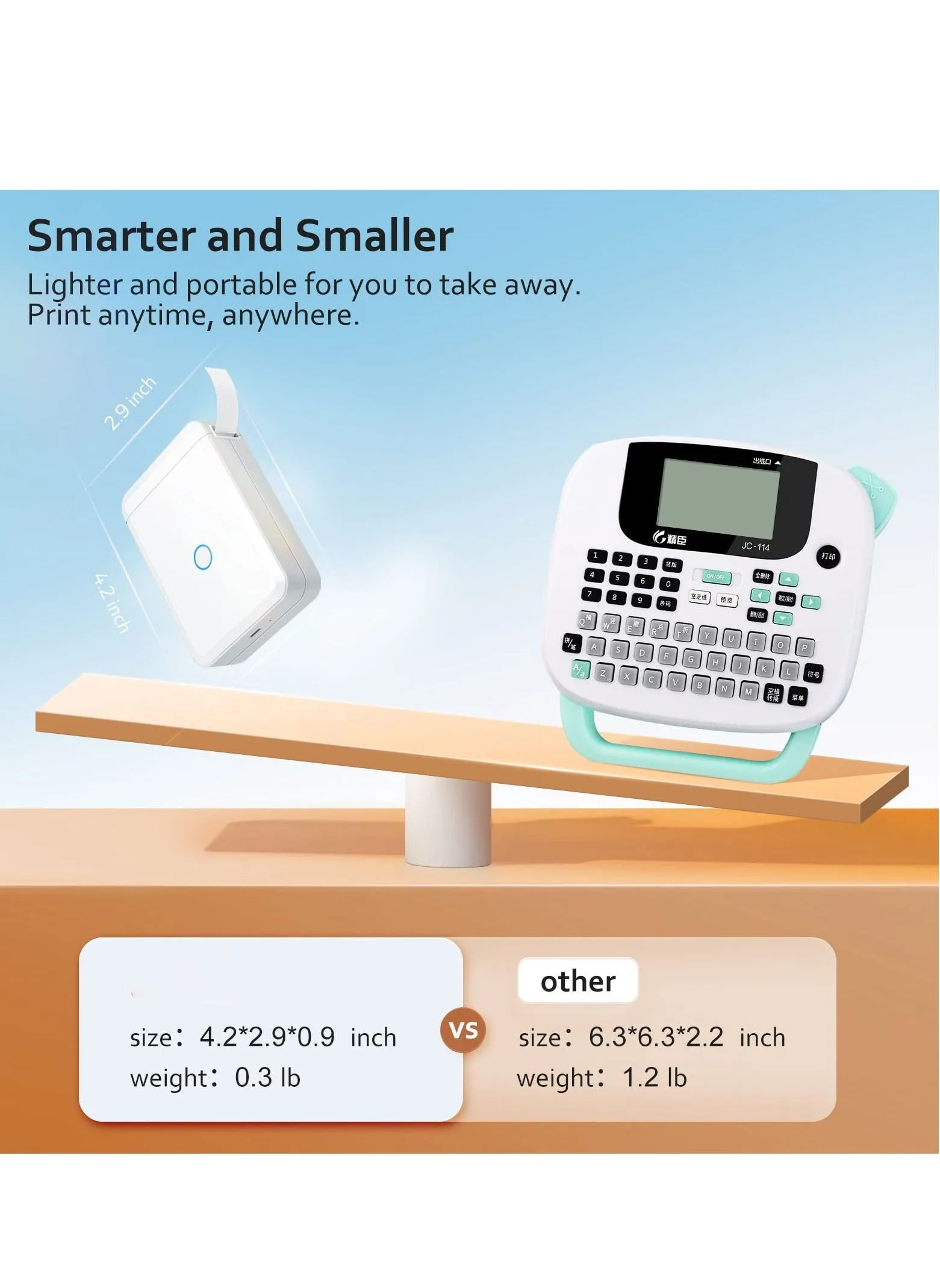 Label Maker Machine with Tape, D110 Portable Bluetooth Printer for Storage, Shipping, Barcode, Mailing, Office, Home, Organizing, Sticker Mini Multiple Templates-2