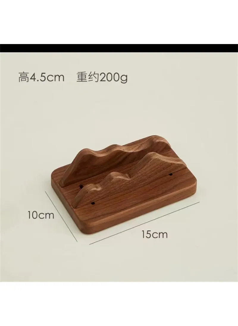 Laptop Stand Vertical Tablet Holder Cooling Dock Organizer Mountain Hidden Adjustable Single Slot Walnut-1