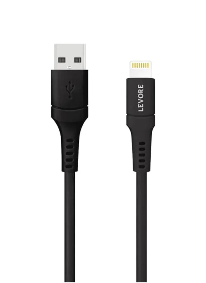 Levore USB to Lightning Cable MFI Certified TPE 1.8m - Black-1