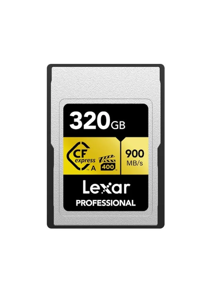 بطاقة Lexar 320GB Professional CFexpress Type A GOLD Series - ضمان لمدة 10 سنوات - موزع رسمي-2