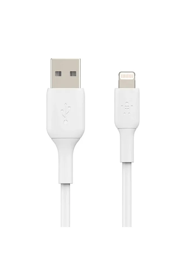 Lightning to USB Charge and Sync Cable for iPhone, iPad, Air Pods, 3.3 feet (1 meters) White-1