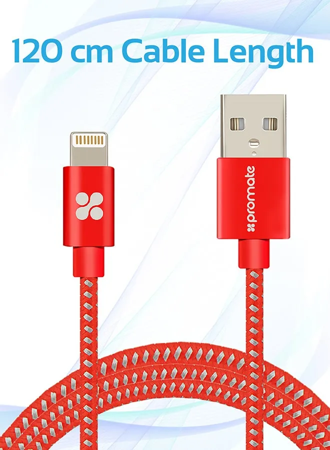 كابل شحن ومزامنة بيانات USB طراز لينكميت -LTF أحمر-2