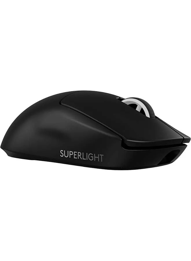 ماوس الألعاب اللاسلكي Logitech G PRO X SUPERLIGHT 2 LIGHTSPEED، خفيف الوزن، مفاتيح هجينة LIGHTFORCE، مستشعر HERO 2، 32000 نقطة في البوصة، 5 أزرار قابلة للبرمجة، شحن USB-C، الكمبيوتر الشخصي وماك - أسود-1