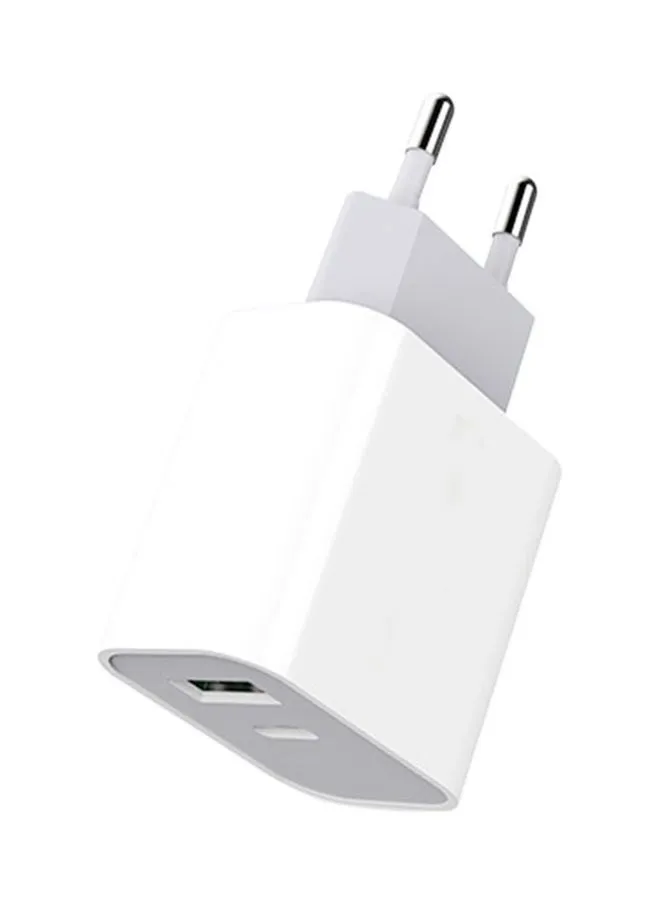 M-3 20W Dual Output Quick Charging Power Adapter White-1