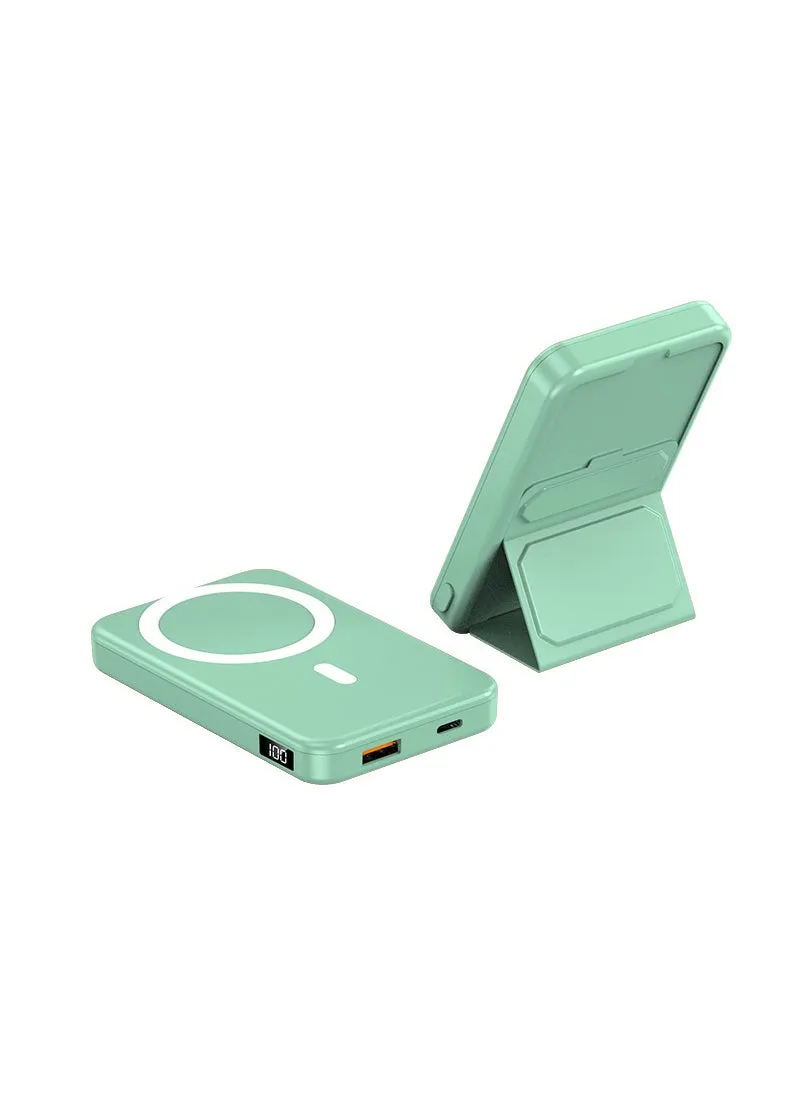 Magsafe Magnetic 10000mAh Wireless Power Bank with Stand Green fruit 22.5W10000-1