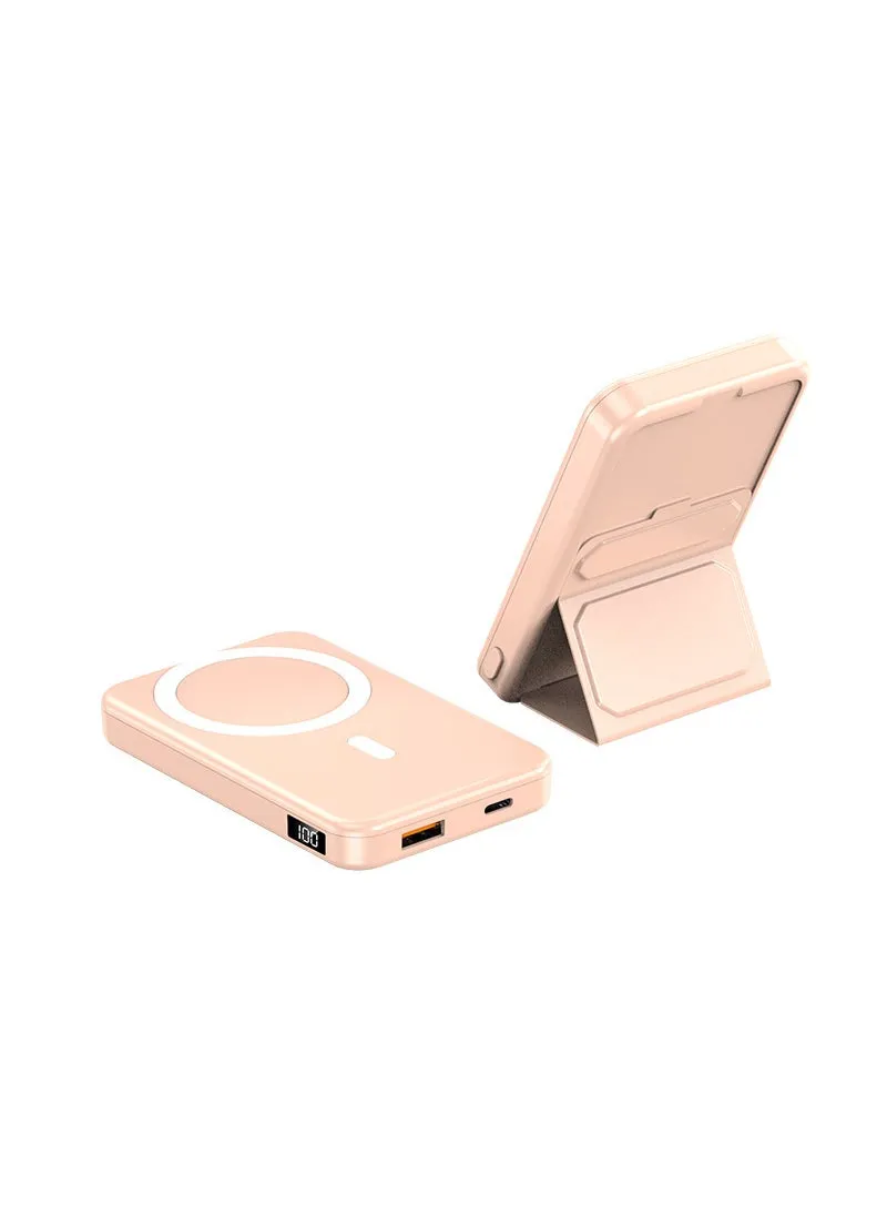 Magsafe Magnetic 10000mAh Wireless Power Bank with Stand Pink 22.5W10000-1