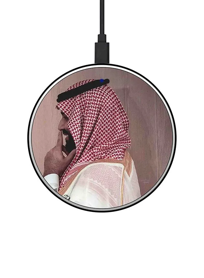 شاحن لاسلكي سريع بطبعة MBS 2 مع كابل USB متعدد الألوان-1