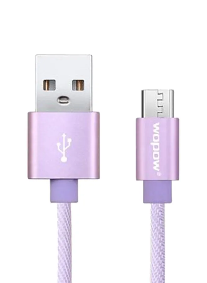 كابل بمنفذ مايكرو USB طراز MC-03 أرجواني-1