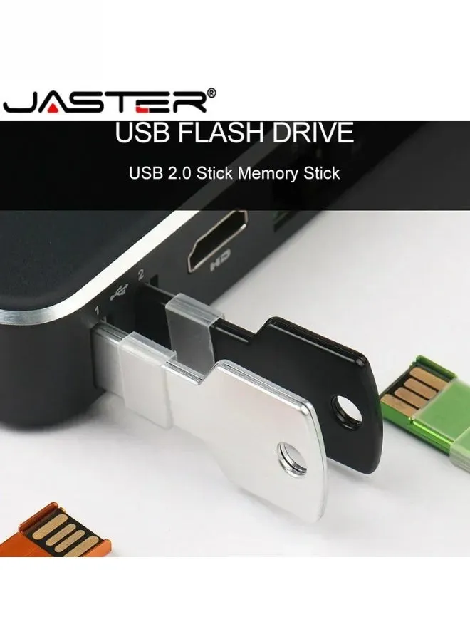 Metal Key Shape USB 2.0 Flash Drives Waterproof Memory Stick, Real Capacity U Disk High Speed Storage 64GB-2