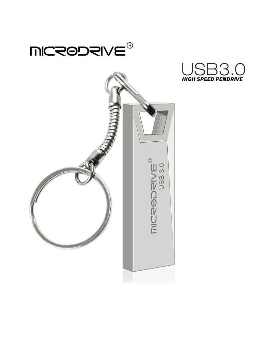 محرك أقراص USB 3.0 معدني، محرك أقراص USB محمول قوي ومتين، محرك أقراص USB معدني سريع النقل للبيانات، محرك أقراص USB مقاوم للصدمات للكمبيوتر المحمول، (قطعة واحدة، أبيض 32 جيجابايت)-1