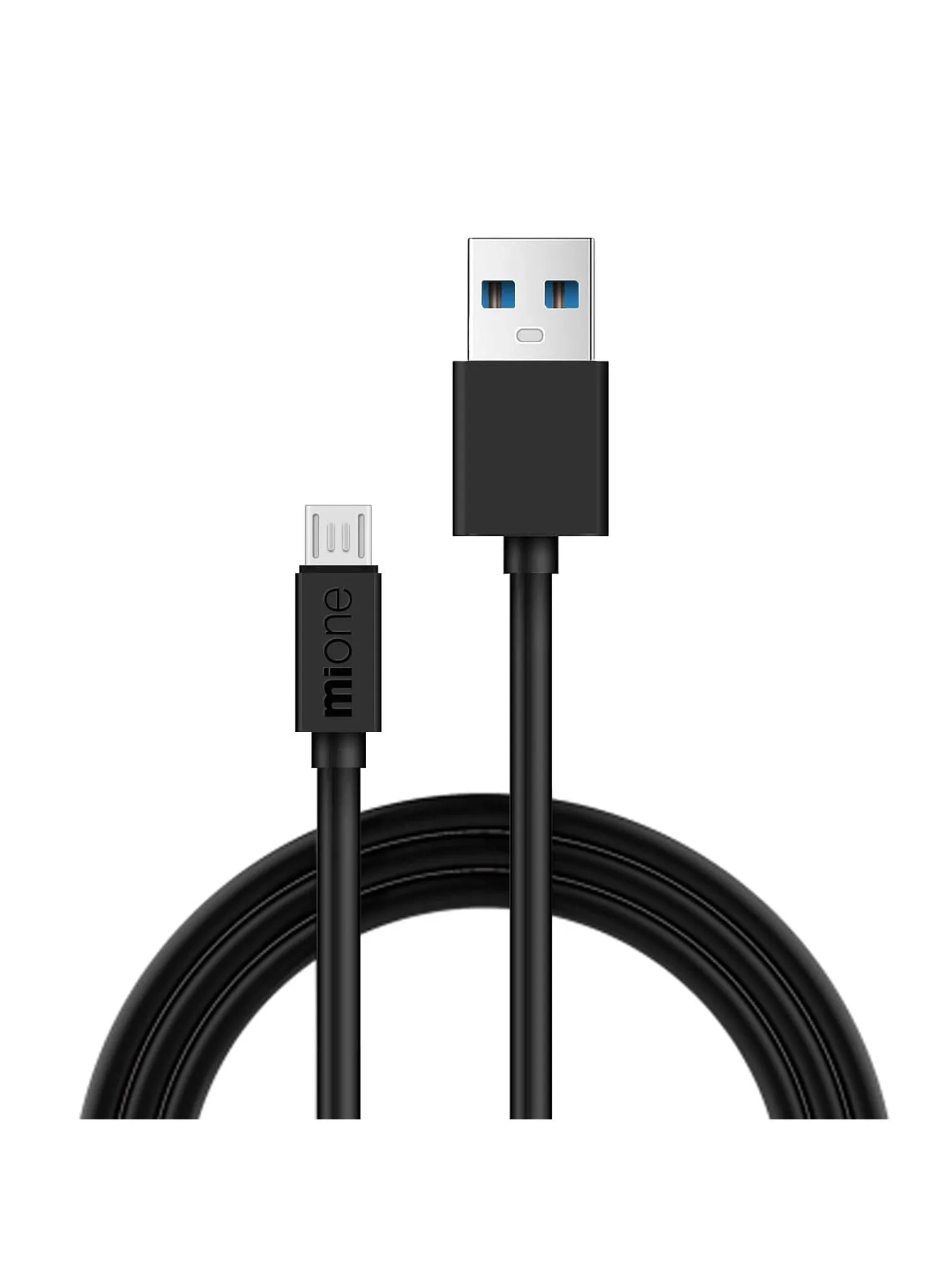 كبل Micro USB 2A للشحن السريع ونقل البيانات أسود-1