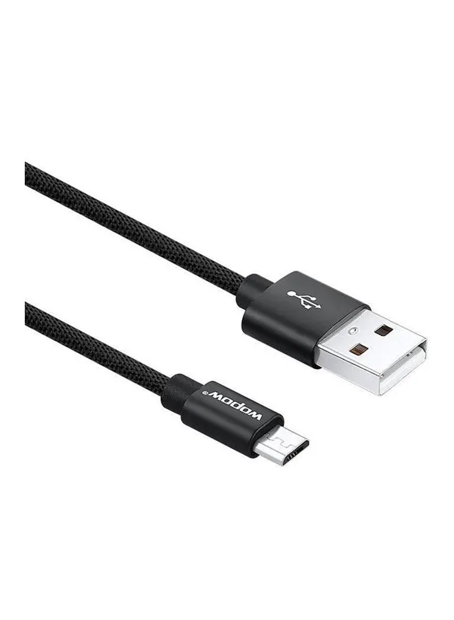 كابل شحن مايكرو USB أسود-1