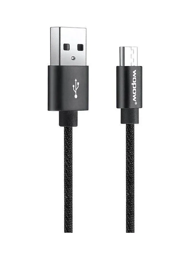 كابل شحن مايكرو USB أسود-2