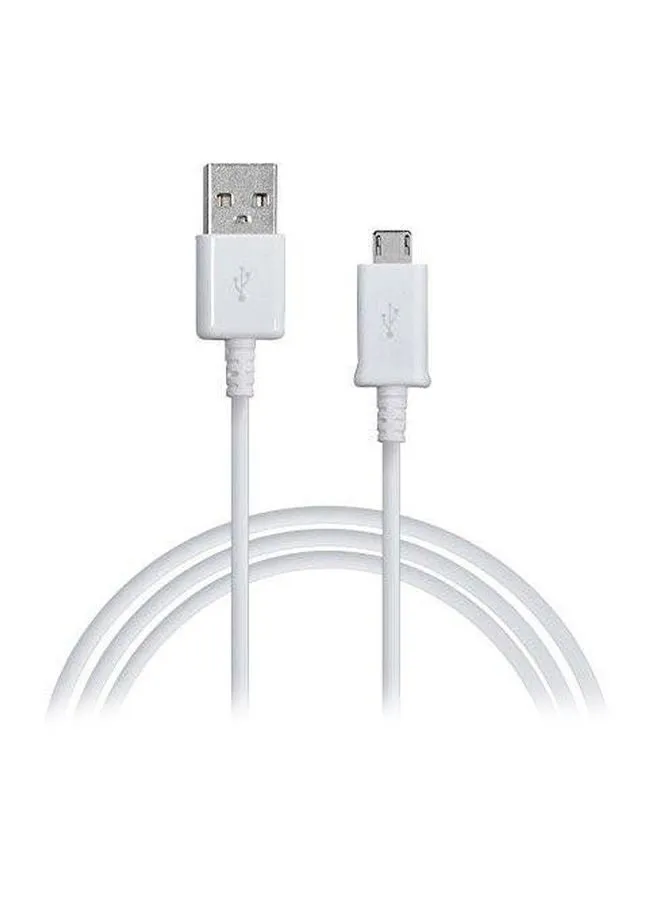 كابل شحن بمنفذ مايكرو USB أبيض-1