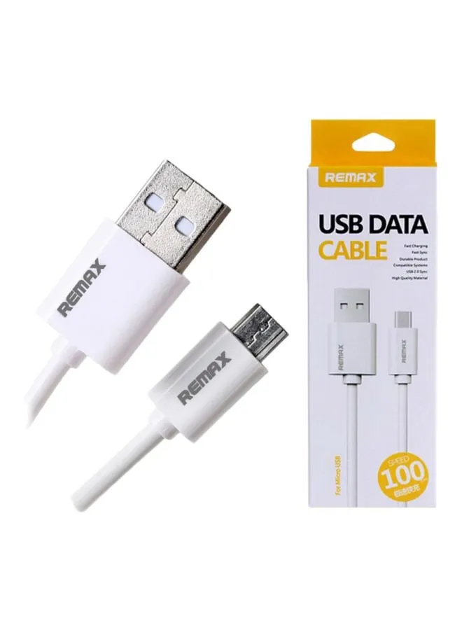 كابل Micro USB للشحن ومزامنة البيانات أبيض-1