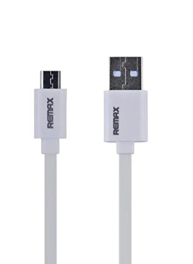 كابل شحن ومزامنة بيانات بمنفذ Micro USB أبيض-2