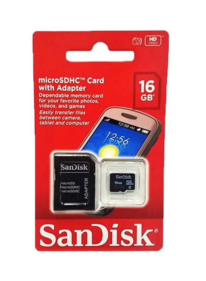 بطاقة ذاكرة MicroSDHC C4 مع محول-1