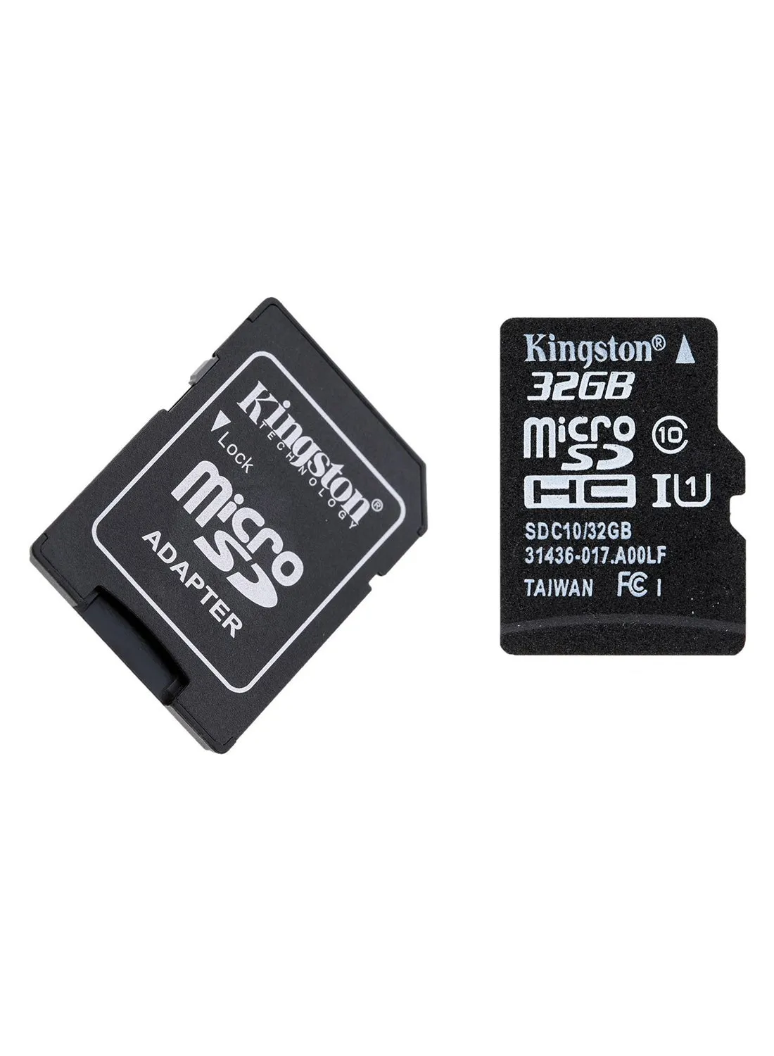 بطاقة ذاكرة microSDHC مزوّدة بمهايئ أسود-1