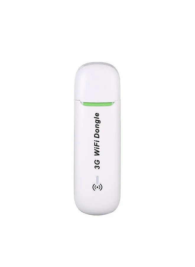 Mini USB 3G WiFi Hotspot 3G Mobile Router Mobile WiFi USB Dongle مودم WCDMA لاسلكي مع فتحة لبطاقة SIM (أبيض)-1