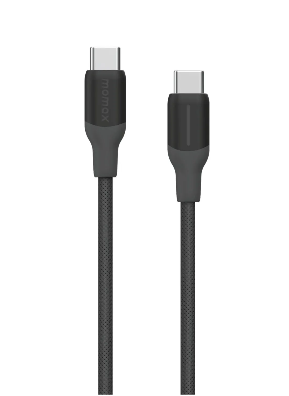 Momax Flow 100W USB-C to USB-C 2m Braided Cable, Fast Charging, and Data Transfer, Black-2