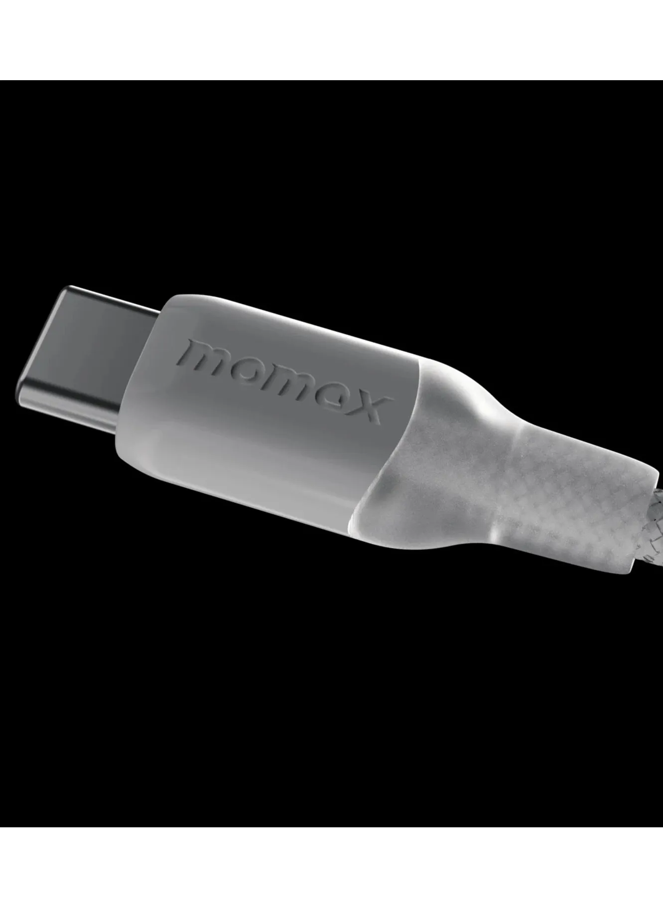 Momax Flow 100W USB-C to USB-C 3m Braided Cable, Fast Charging, and Data Transfer, White-2