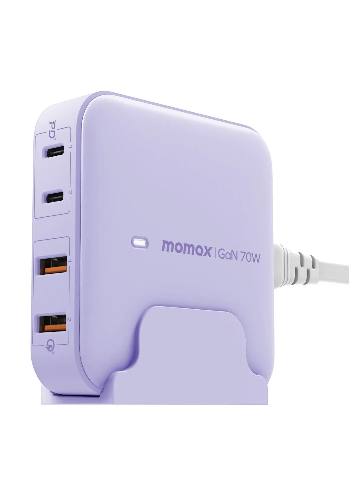 Momax Oneplug Desktop Charger With GaN 4-Port 70W - Purple-1