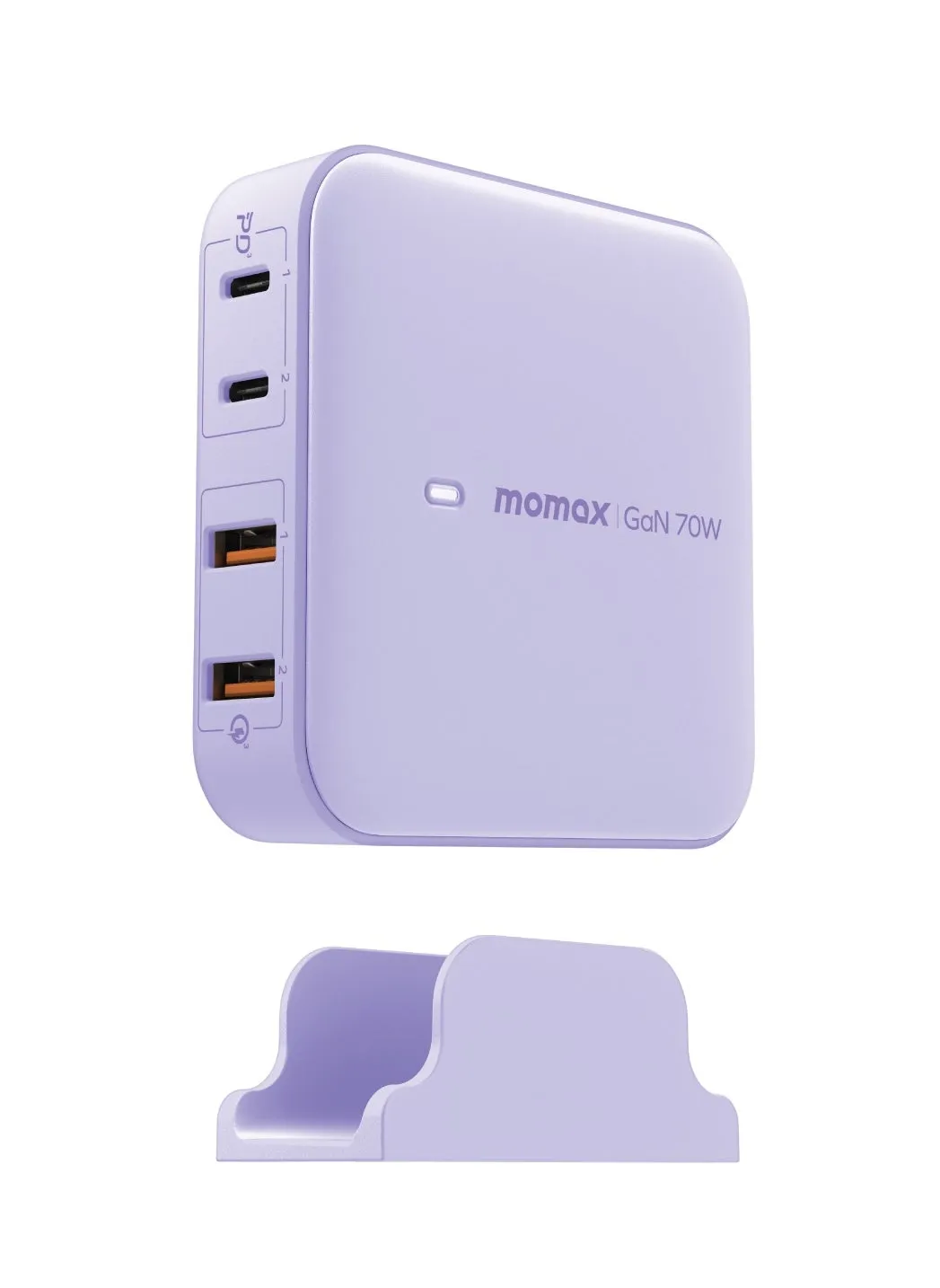 Momax Oneplug Desktop Charger With GaN 4-Port 70W - Purple-2