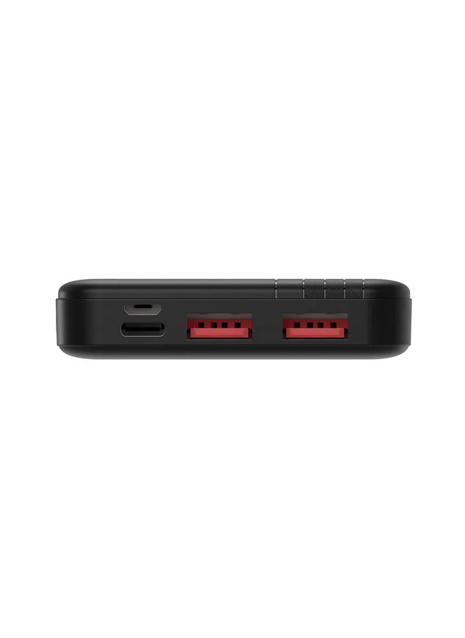 بنك الطاقة Momax iPower مع منفذين USB-C ومنفذ USB 10000 مللي أمبير في الساعة 20 وات لمنفذ PD - أسود-2