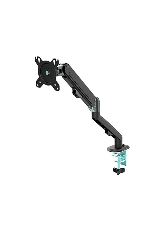 Monitor Mount Stand, Articulating Gas Spring Monitor Arm, Adjustable Monitor Stand, Monitor Desk Mount with Clamp and Grommet Base - Fits 17 to 27 Inch LCD Computer Monitors-2