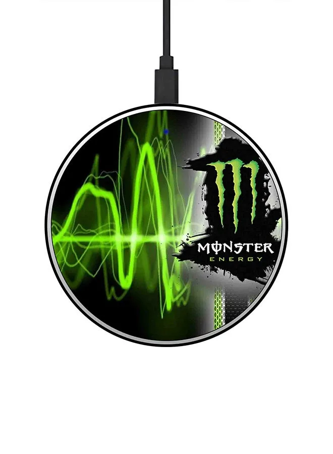 شاحن لاسلكي سريع بطبعة ثلاثية الأبعاد من فيلم Monster Energy مع كابل USB متعدد الألوان-1