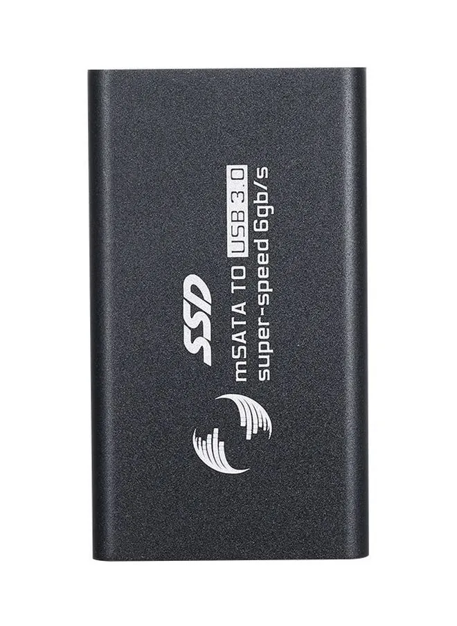 محرك أقراص SSD خارجي من mSATA إلى USB3.0 أسود/ أبيض-1