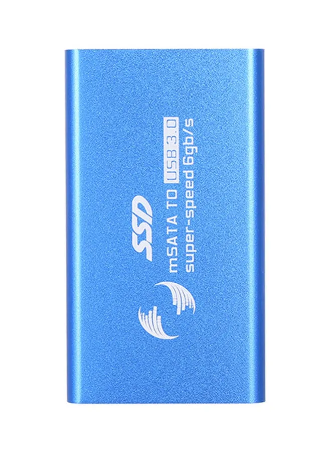 محول خارجي لمحرك أقراص SSD من mSATA إلى USB3.0 أزرق-1