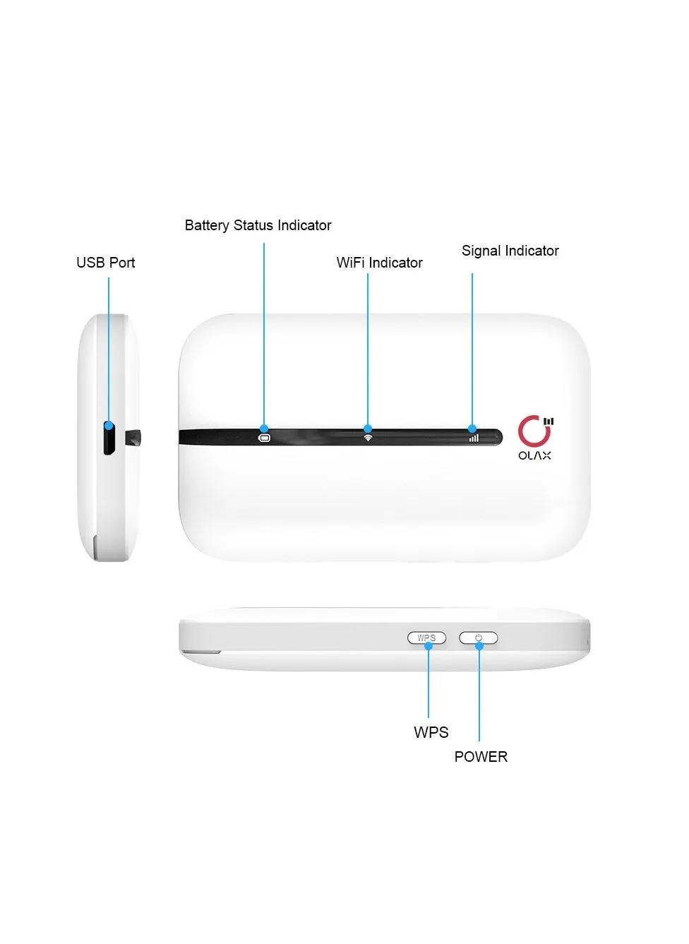 مودم MT10 4G غير مقفل، راوتر جيب خارجي 3000mAh، راوتر لاسلكي B28، نقطة الوصول WiFi6، مدخل بطاقة SIM 4G LTE، مقبل لشحن مندوب Type-C.-2