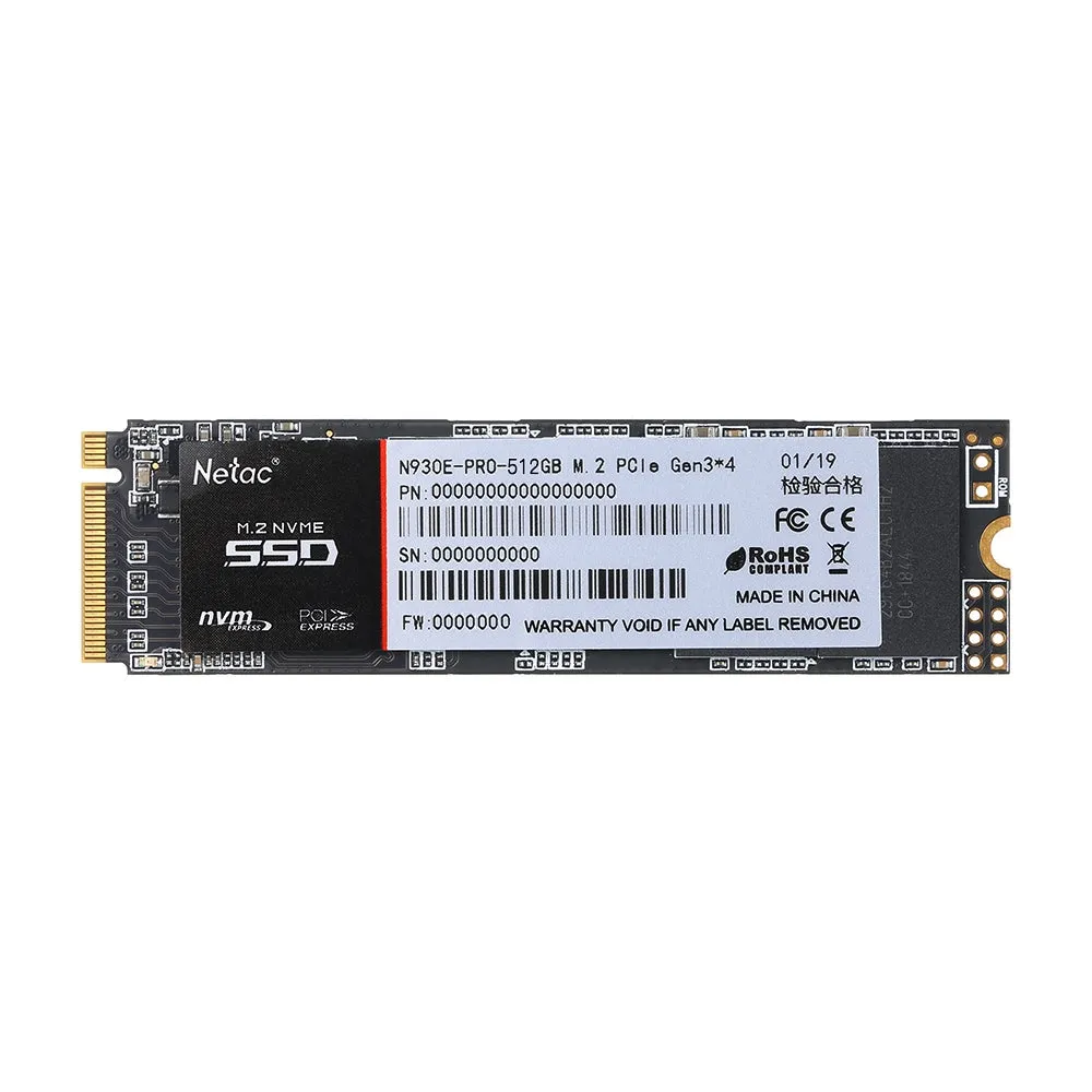 محرك أقراص صلبة نيتاك N930E برو M.2 2280 NVMe PCIe Gen3x4 3D MLC/TLC ناند فلاش . 512.0 GB-1